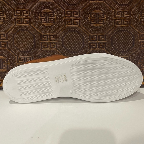 Duca shoes casual sneakers cognac leather calf woven lace up - Picture 5 of 5